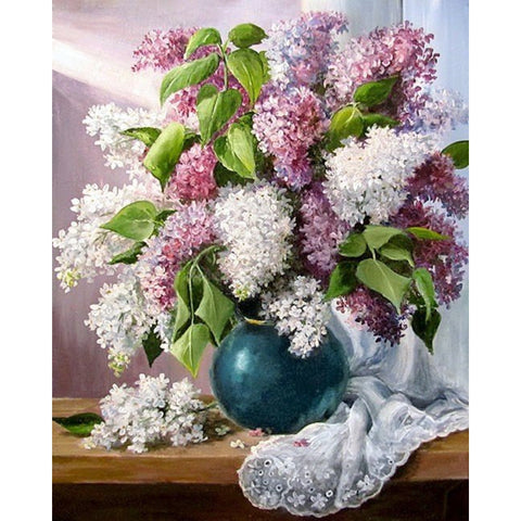 Diamond painting kit Fresh lilac WD2618