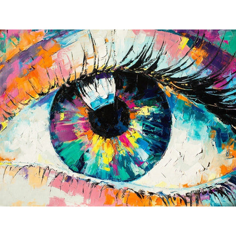 Diamond painting kit Rainbow Eye WD3004
