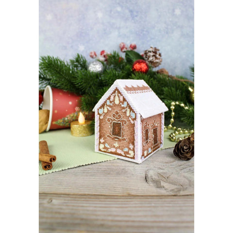 3D Gingerbread House Cross Stitch Kit MP Studia