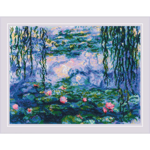 Water Lilies after C. Monet's Painting. Cross Stitch kit by RIOLIS Ref. no.: 2034