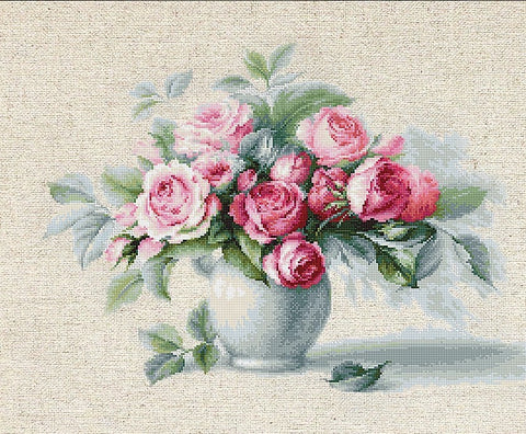 Etude with Roses SBL2280 - Cross Stitch Kit by Luca-s