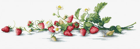 Etude with Strawberries SB2266 - Cross Stitch Kit by Luca-s