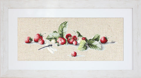 Etude with Strawberries SBL2254 - Cross Stitch Kit by Luca-s