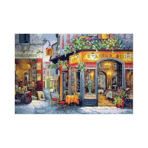 European Bistro (41 x 28 cm) - Cross Stitch Kit by DIMENSIONS