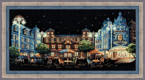 Evening Cafe - Cross Stitch Kit from RIOLIS Ref. no.:1473