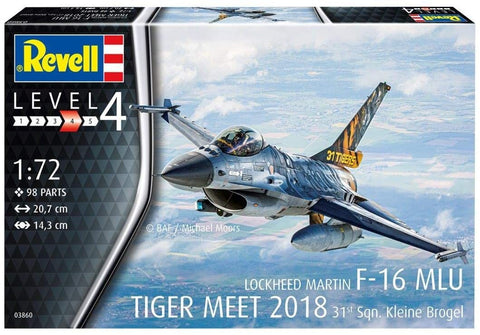 F-16 Mlu Tiger Meet 2018 - Plastic Modelling Kit By Revell