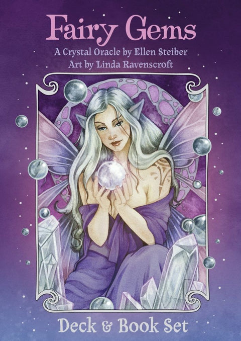 Fairy Gems a crystal Oracle Cards and Book set US Games Systems