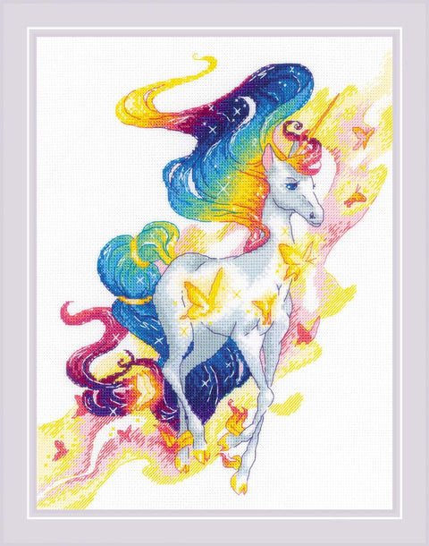 Fairy Unicorn cross stitch kit by RIOLIS Ref. no.: 1939