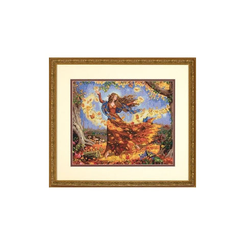 Fall Fairy (35 x 30 cm) - Cross Stitch Kit by DIMENSIONS