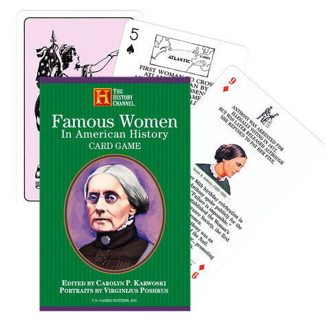 Famous Women in American History playing card game