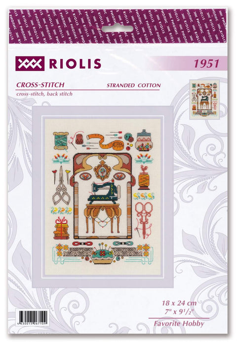 Favorite Hobby cross stitch kit by RIOLIS Ref. no.: 1951