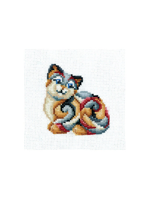 Figurines Cat SANS-33 - Cross Stitch Kit by Andriana