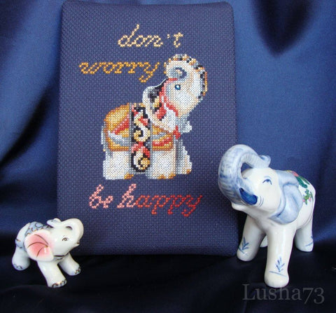 Figurines Elephant SANS-32 - Cross Stitch Kit by Andriana