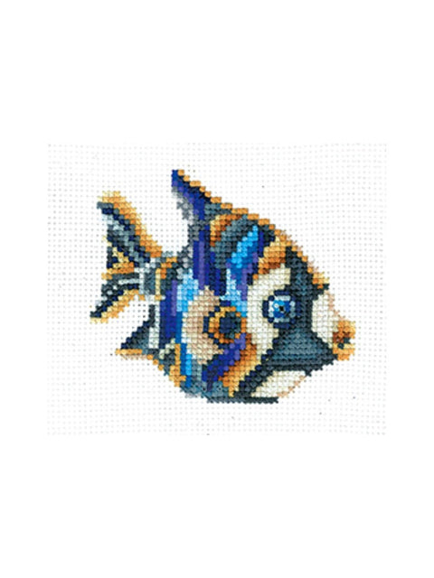 Figurines Fish SANS-34 - Cross Stitch Kit by Andriana