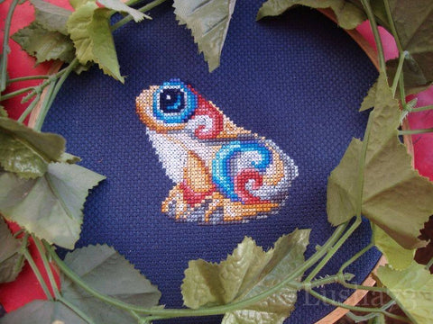 Figurines Frog SANS-38 - Cross Stitch Kit by Andriana