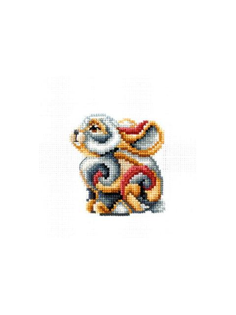 Figurines Rabbit SANS-35 - Cross Stitch Kit by Andriana