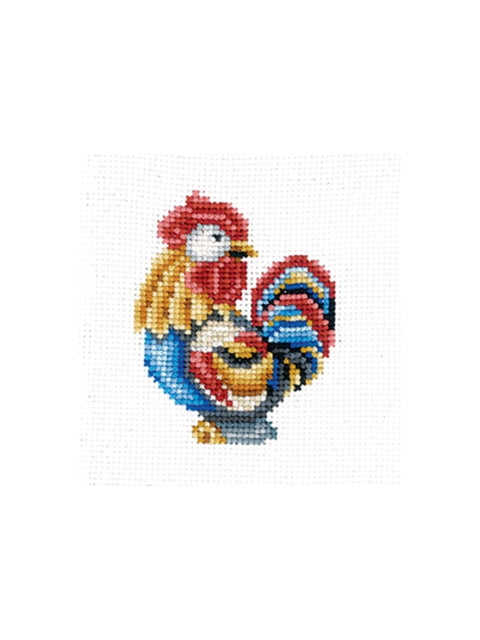 Figurines Rooster SANS-39 - Cross Stitch Kit by Andriana