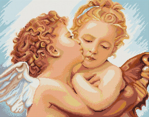 First Kiss - Detail SB400 - Cross Stitch Kit by Luca-s