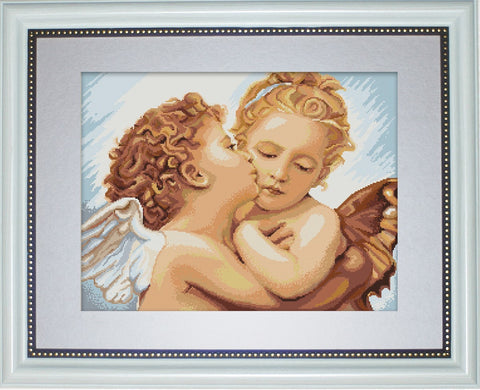 First Kiss - Detail SG400 - Cross Stitch Kit by Luca-s