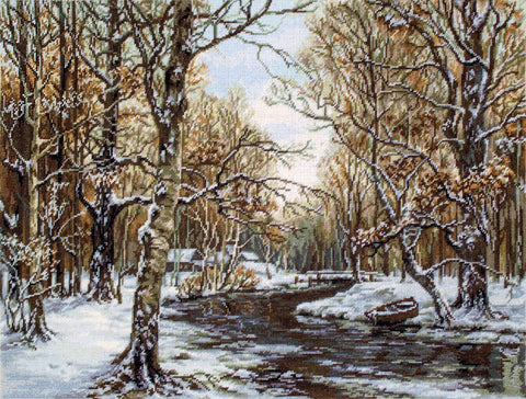 First Snow SB597 - Cross Stitch Kit