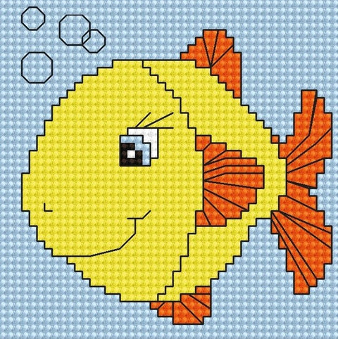 Fish SB080 - Cross Stitch Kit by Luca-s