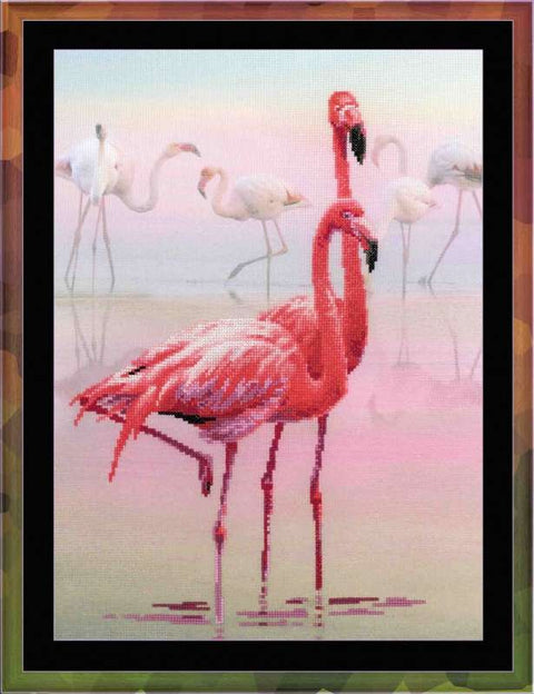 Flamingo - Cross Stitch Kit from RIOLIS Ref. no.:0012 PT