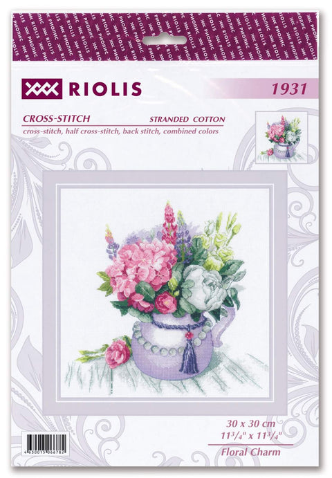 Floral Charm cross stitch kit by RIOLIS Ref. no.: 1931