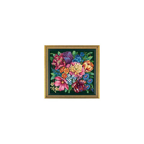 Floral Splendor (36 x 36 cm) - Cross Stitch Kit by DIMENSIONS