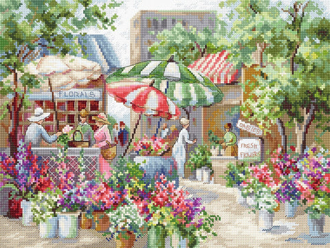 Flower Market SLETI978 - Cross Stitch Kit