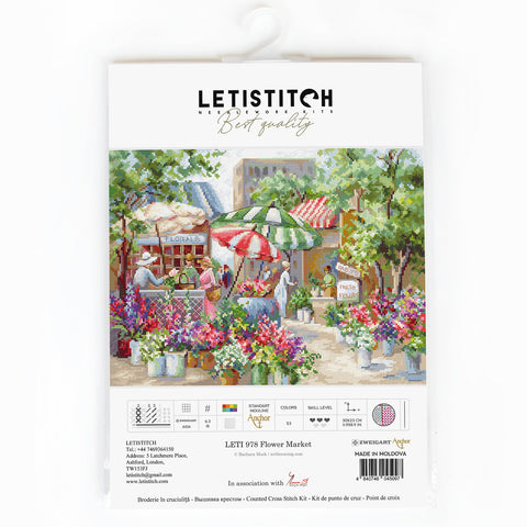 Flower Market SLETI978 - Cross Stitch Kit