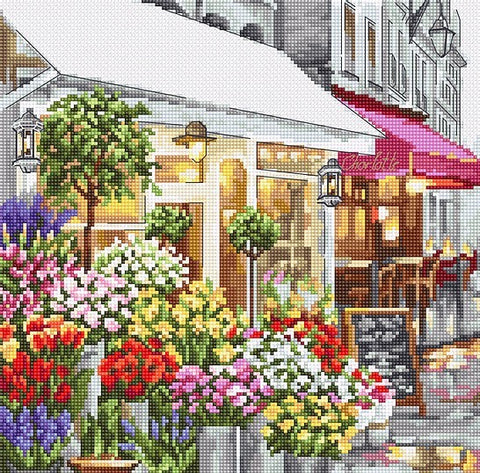 Flower Shop SLETI986 - Cross Stitch Kit