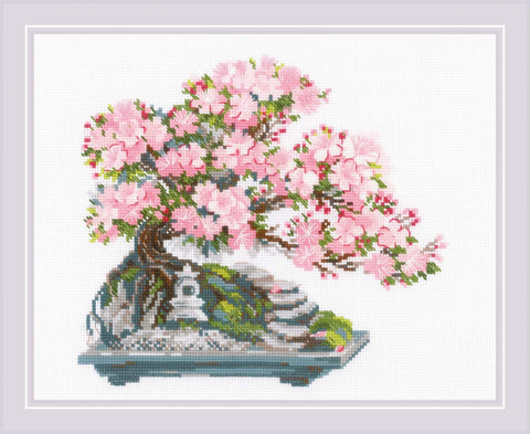 Flowering Bonsai. Cross Stitch kit by RIOLIS Ref. no.: 2042