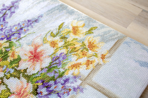 Flowers at the Window SBU4015 - Cross Stitch Kit