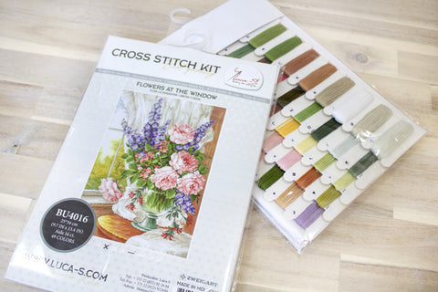 Flowers at the Window SBU4016 - Cross Stitch Kit