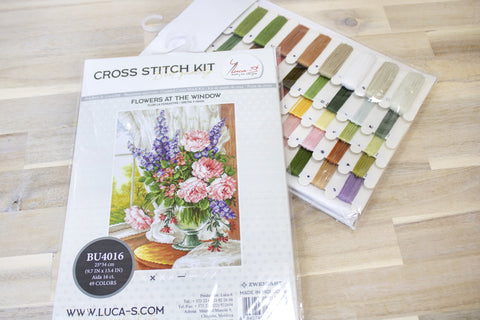 Flowers at the Window SBU4016 - Cross Stitch Kit