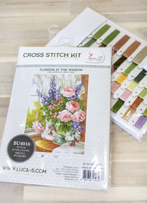 Flowers at the Window SBU4016 - Cross Stitch Kit