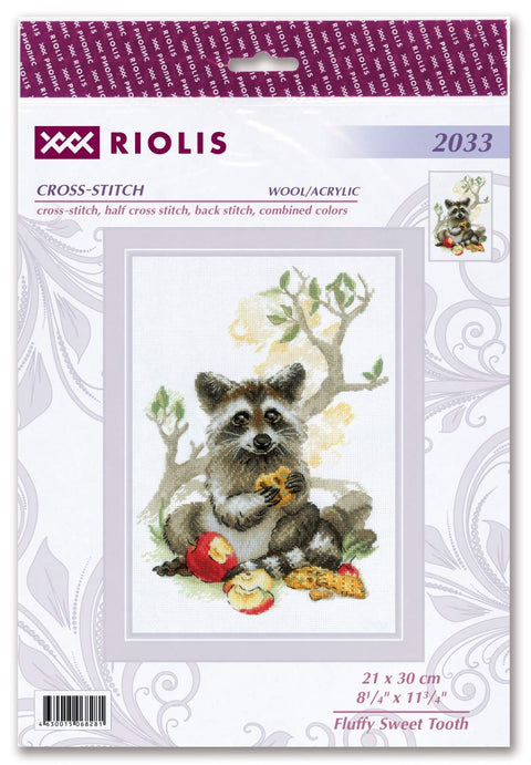 Fluffy Sweet Tooth. Cross Stitch kit by RIOLIS Ref. no.: 2033