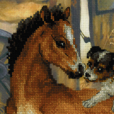 Foal and Puppy - Cross Stitch Kit from RIOLIS Ref. no.:0052 PT