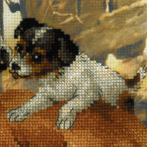 Foal and Puppy - Cross Stitch Kit from RIOLIS Ref. no.:0052 PT