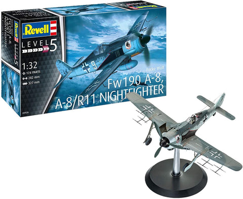 Focke Wulf Fw190 A-8/A-8 Nig - Plastic Modelling Kit By Revell