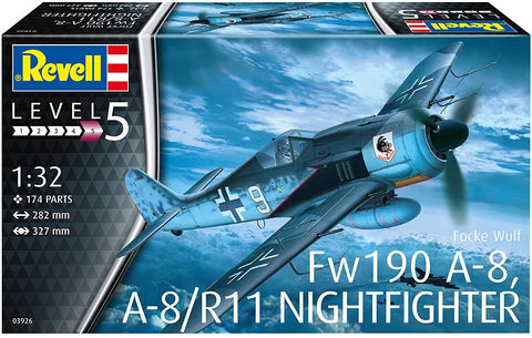 Focke Wulf Fw190 A-8/A-8 Nig - Plastic Modelling Kit By Revell