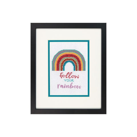 Follow Your Rainbow (13 x 18 cm) - Cross Stitch Kit by DIMENSIONS