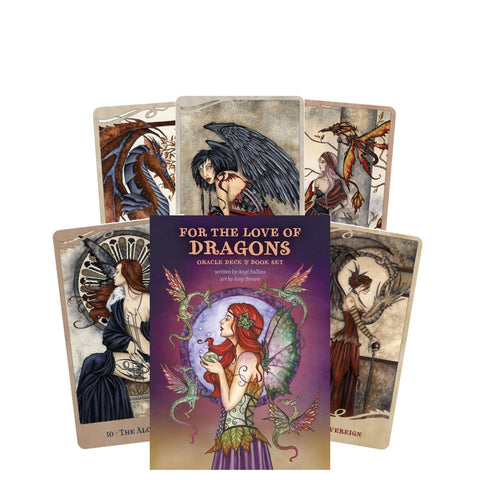 For The Love Of Dragons Oracle Cards and Book set US Games Systems