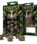 Forest 3D Taiga Dice Set beige and black