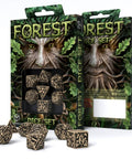 Forest 3D Taiga Dice Set beige and black