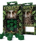 Forest Jungle Dice Set green and black Q workshop