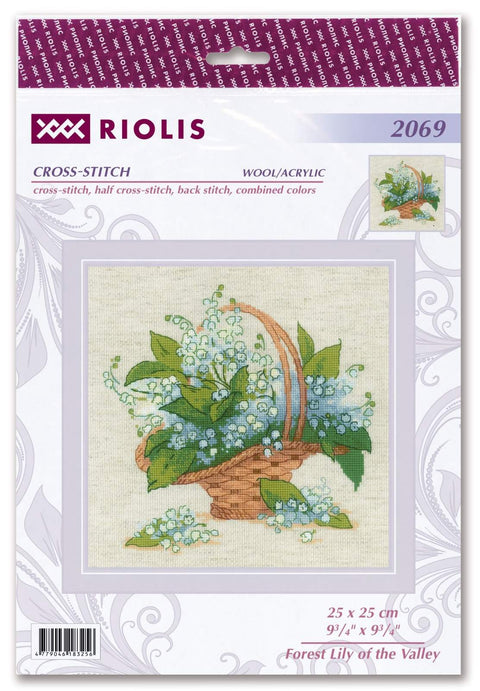 Forest Lily of the Valley. Cross Stitch kit by RIOLIS Ref. no.: 2069