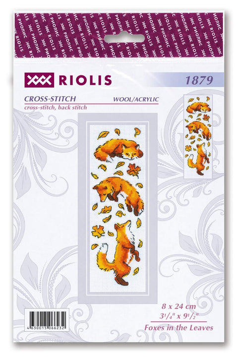 Foxes in the Leaves cross stitch kit by RIOLIS Ref. no.: 1879