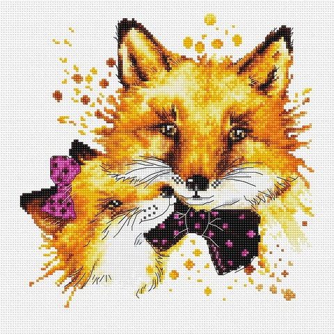 Foxes SB2300 - Cross Stitch Kit by Luca-s