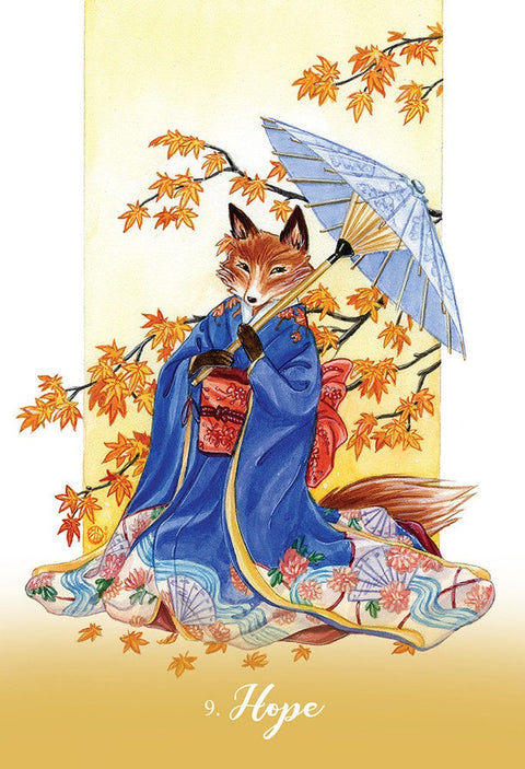 Foxfire The Kitsune Oracle cards Blue Angel